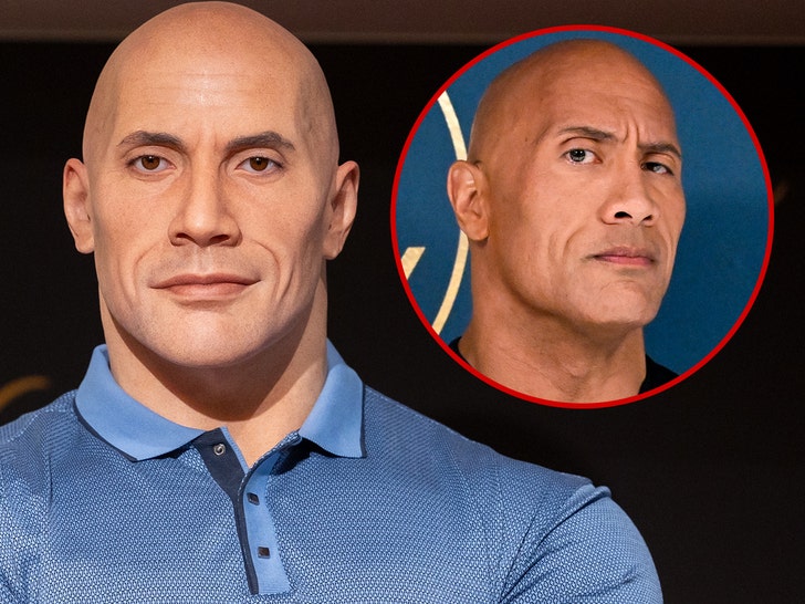 Fans React to Dwayne The Rock Johnsons Confusing New Wax Figure