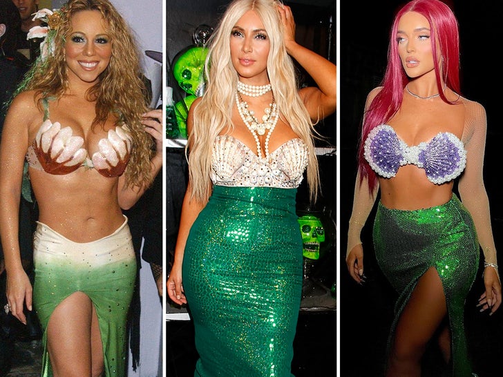Hot Stars Dressed As Mermaids Through The Years